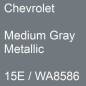 Preview: Chevrolet, Medium Gray Metallic, 15E / WA8586.